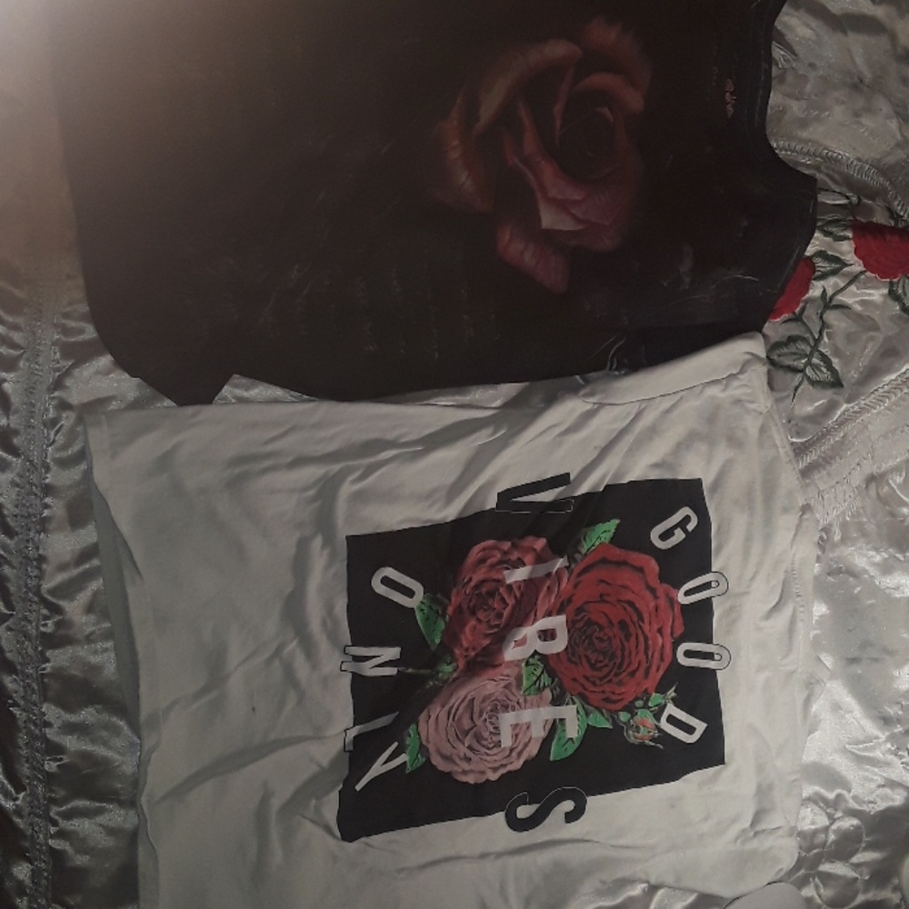2 rose shirts